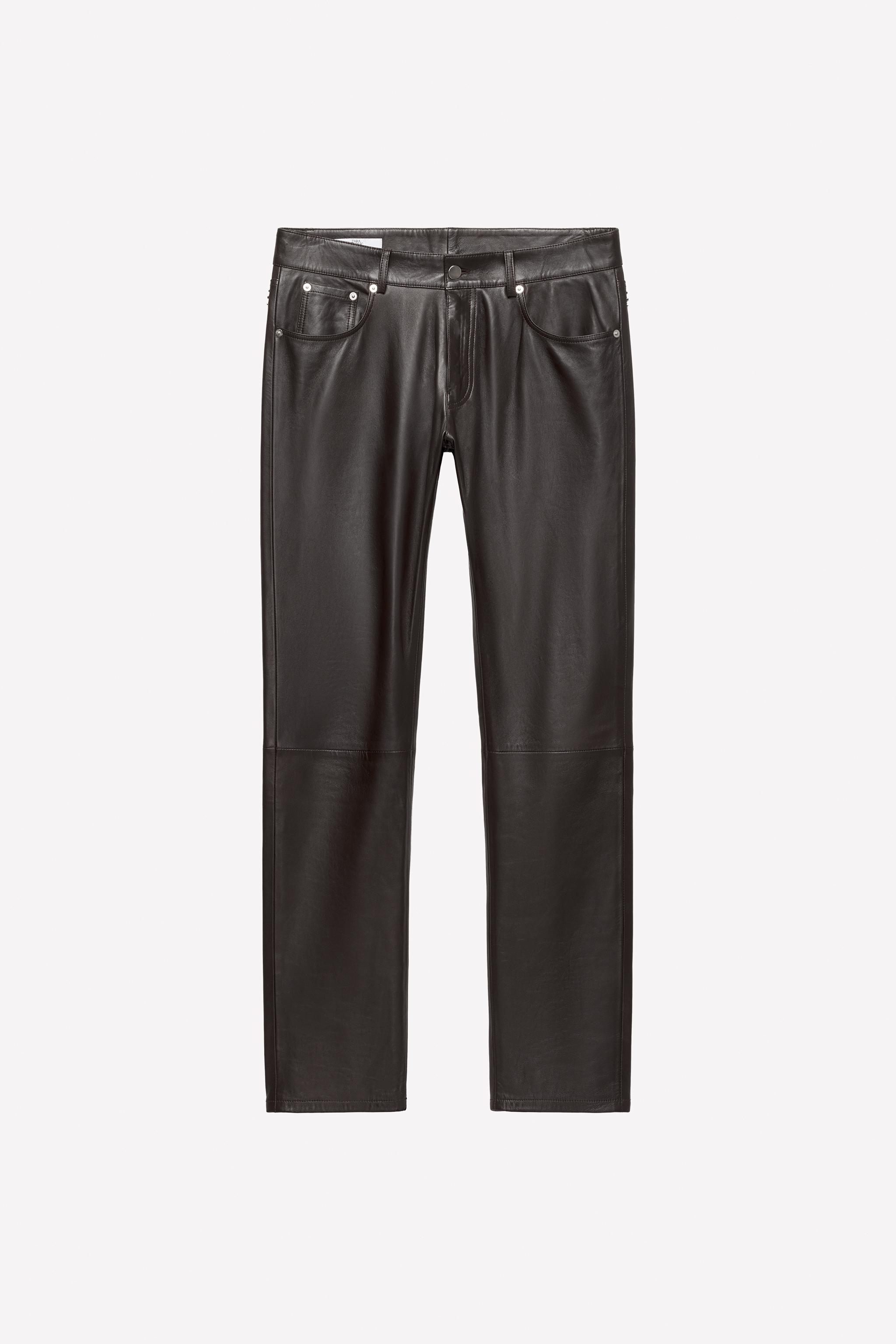 LEATHER SLIM FIT PANTS LUDOVIC DE SAINT SERNIN x ZARA
